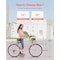 Vevor 24-Inch Cruiser Bike 7-Speed Light Blue Beach Cruiser Bike with Basket SCB721-B - alternate 3