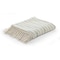 Homeroots 50" X 60" Cream Kantha Cotton Striped Throw Blanket with Embroidery 516631 - alternate 2