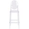 Flash Furniture Ghost Transparent Crystal Barstool with Oval Back, PK4 4-OW-GHOSTBACK-29-GG - alternate 3