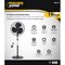 Powerzone PowerZone SP2-18ARY Stand Fan, 3-Blade, 3-Speed, 120 V, Black SP2-18ARY - alternate 2