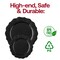 Smarty Had A Party Black Round Lotus Plastic Dinnerware Value Set, 240PK 8850-BKVP-CASE - alternate 4