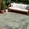 Homeroots 10' X 14' Green And Gray Abstract Washable Indoor Outdoor Area Rug 605553 - alternate 1