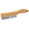 Prosource Wire Brush, Metallic Bristle, 3/4 in W Brush, 10-7/8 in OAL WB00416S - alternate 1