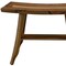 Homeroots 24" Brown Teak Rectangular Shower Bench 376743 - alternate 3