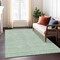 Homeroots 3' X 5' Sage And Gray Geometric Washable Indoor Outdoor Area Rug 595673 - alternate 4