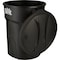 Do It Best Roughneck 32 Gal. Black Trash Can with Lid 608017 - alternate 2
