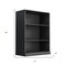 Homeroots 31" Black Wood Accent Cabinet 691118 - alternate 3