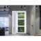 Vdomdoors Front Exterior Prehung FiberGlass Door Clear Glass See-through / Manux 8555 White Silk Clear Glass MANUX8555EXD-WS-W36+12 x H80+14-LH - alternate 1