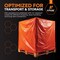 Xpose Safety Pack of 42 1 Layer Concrete Curing Blanket, 6ft x 25ft, R-3.13, air, R-1.08 surface, Orange, 42PK CCB-1L-42-X - alternate 2