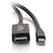 C2G 3FT MINI DISPLAYPORT&TRADE; MALE TO HD MALE ADAPTER CABLE - BLACK TAA COMPLIANT 54420 - alternate 3