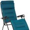 Homeroots 26" Blue Steel Outdoor Zero Gravity Chair with Blue Cushion 320604 - alternate 2