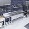 Amgood 120in. x 30in. SS Three Compartment Sink w/24in. x 24in. x 14in. Bowls and Dual 24in. Drainboards SINK S3C-242414-24LR-NF-Z - alternate 2