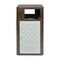 Flash Furniture Brooks 31.4G Steel Trash Can w/Locking Access Door and Removable Inner Fiberglass Bin, Brown/Silver UB-OTB-67W-BRN-SLV-GG - alternate 2
