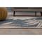World Rug Gallery Leaf Design for Patio Indoor/Outdoor Area Rug 2 ft x 3 ft Blue 407BLUE2X3 - alternate 1