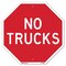 Signmission No Trucks, 10 Inch X 10 Inch, Aluminum Metal Signs OC-A-10-267 - alternate 1