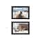 Homeroots Set Of Two Sleigh Bells Ring 1 Black Framed Print Wall Art, 2PK 407912 - alternate 3