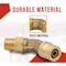 Mytee Products 45-DEGREE DOT Brass 3/8 inOD X 3/8 inNPT Male Non-Swivel Elbow Air Brake 5PK MP-ABF-45ELBOW3838 - alternate 2
