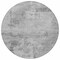 Homeroots 8' Gray And Silver Round Abstract Washable Indoor Outdoor Area Rug 602709 - alternate 2