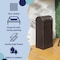 Happimess Darla 14.27-Gallon All-Weather Wicker/Metal Swing Top Hideaway Outdoor Trash Can, Brown HPM1201A - alternate 2
