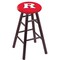 Holland Bar Stool Co Oak Bar Stool, Dark Cherry Finish, Rutgers Seat RC30OSDC - alternate 1