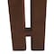 Leisuremod Velo Series Modern Dining Chair in Black Walnut Wood with Dark Brown Seat VCBW-51DBR - alternate 3