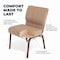 Flash Furniture Beige Fabric Church Chair, PK4 4-FD-CH0221-4-CV-BGE1-BAS-GG - alternate 3