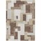 Homeroots 8' X 10' Brown Ivory And Taupe Geometric Washable Indoor Outdoor Area Rug 613202 - alternate 2