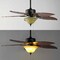 Jonathan Y Poinciana 52" 3-Light Coastal Bohemian Iron/Wood Palm Leaf LED Ceiling Fan w/ Pull Chain, Dark Brown JYL9720B - alternate 3