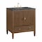 James Martin Vanities Myrrin 30" Single Vanity, Mid-Century Walnut w/ 3 CM Parisien Bleu Silestone Top 485-V30-WLT-3PBL - alternate 3
