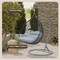 Leisuremod Teardrop Hanging Swing Chair with Stainless Steel Stand, 440 lb Capacity, Weatherproof RSCGR-57LGR - alternate 3
