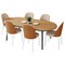 Leisuremod 70.9 in W, 29.5 in L, Manufactured Wood/Steel/Velvet, Natural Wood/Brown TT70-WCNW18-BR - alternate 1