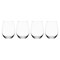 Lifetime Mikasa 18 oz Clear Glass Lana Stemless Wine Glass, 4PK 5316312 - alternate 1