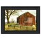 Homeroots Flag Barn 2 Black Framed Print Wall Art 406330 - alternate 1