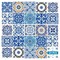 Homeroots 12" X 12" Blue and Aqua Pop Mosaic Peel and Stick Removable Tiles 556419 - alternate 2