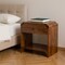 Homeroots 20" Brown Solid Wood One Drawer Nightstand 651475 - alternate 3