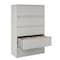 Hirsh 42" W 5 Drawer Lateral File Cabinet, Light Gray, A4/Legal/Letter 17650 - alternate 2