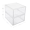 Martha Stewart Brody 2 Pack Plastic Stackable Office Desktop Organizer Boxes with Drawer, 6 x 7.5 BE-PB4512-2-CLR-MS - alternate 3