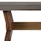 Homeroots 26" Gray And Brown Concrete And Solid Wood Coffee Table 520651 - alternate 3