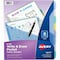Avery Dennison Write & Erase Pocket Dividers, 8 Tabs, Assorted Colors 16177 - alternate 1
