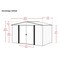 Arrow Woodridge 10 x 6 x 7 ft Woodgrain Steel Storage Shed WR106 - alternate 3