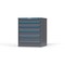 Strong Hold 5 drawer cabinet - (1x 3ft, 1x 4ft, 1x 5ft, 1x 6ft, 1x 7ft) - Blue accents - Keyed Different S3036-PPDAS-0503FS - alternate 3