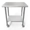 Koolmore 24'' x 30'' 18-Gauge 304 Stainless Steel Commercial Work Table with Casters CT2430-18C - alternate 2
