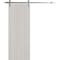 Sartodoors Modern Barn Door 36 x 96 inches, BASIC 3001 Ash Franko, 6.6FT Silver Rail Track Heavy Hardware Set BASIC3001BD-S-YAFR-3696 - alternate 1