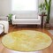 Homeroots 8' Gold And Yellow Round Nautical Washable Indoor Outdoor Area Rug 581733 - alternate 2