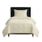 Lavish Home 2PC Velvet Twin Quilt Set & Matching Pillow Sham Medium Weight Ultra Soft Luxury Cotton Velvet 66-004-VC-T - alternate 4