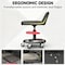 Wrightmaster 26.2 in. Adjustable Shop Stool with Lumbar Support, 360 Deg Full Rotation, Two Casters w/Brake ZOR-P412566 - alternate 3
