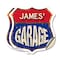 Signmission James's Garage, 4 inch X 4 inch, Vinyl Decal, 2PK SHI-D-2PACK-4-383-JAMES - alternate 1