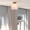 Vaxcel Shelby 9.25-in W Gold Brass Transitional Semi Flush Mount Ceiling Light White Glass C0314 - alternate 2