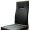 Homeroots Set of Four Black and Gold Upholstered Faux Leather Dining Side Chairs, 4PK 553992 - alternate 5
