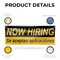 Signmission Now Hiring se Acepan Aplicaciones, 18 Inch x 48 Inch, Vinyl Banner B-30761 - alternate 2
